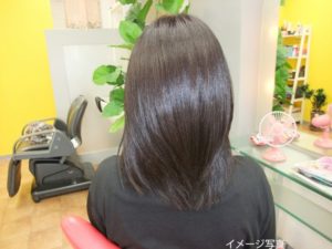 縮毛矯正、デジタルパーマをフェアリーカクテルでリペアカラー