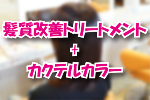 髪質改善トリートメント + カクテルカラー